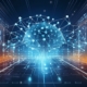 Visual Representation of AI- An image depicting futuristic AI technology